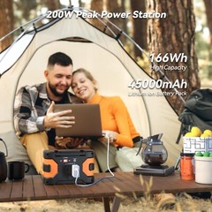 Flashfish EA150 Portable Power Station Solar Generator 150W AC/DC Battery Bank