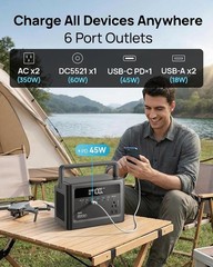 Power Station Portable 350W 230Wh Lithium Battery Inverter Emergency Camping