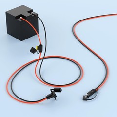 12AWG SAE Power Socket Sidewall Port to O Ring,SAE Connector Extension Cable …