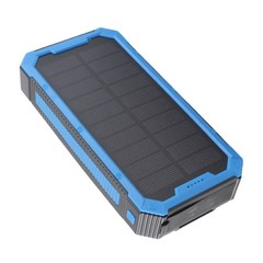 Portable 36800mAh Solar Power Bank Battery USB Charger External Fast Charging US