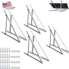45″ Adjustable Solar Panel Tilt Mount Brackets with Foldable Tilt Legs 4 Sets US