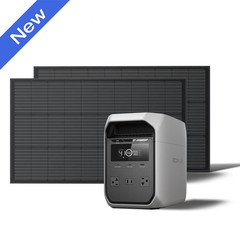 EcoFlow DELTA 3 Classic 1024Wh Portable Power Station with 2pcs 100W Solar Panel