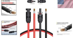 Tin-Coated Solar Extension Cable Pair