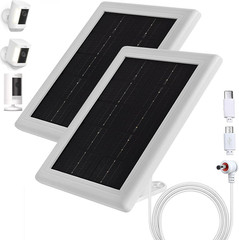 Ring Camera Solar Panel Charger, 5V 3.5W Solar Charger Compatible with Ring Spot