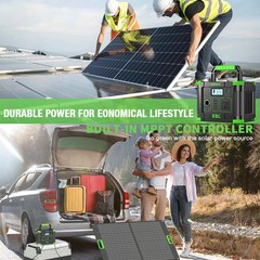 330W 288.6WH Power Station Portable Solar Charger Generator Supply Home Camping
