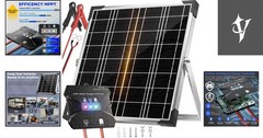 High-Efficiency 20W Solar Charger for 12V Batteries – Weather-Resistant