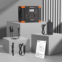 300W Portable Power Station 230Wh Pure Sine Wave 60W USB-C PD Home Backup Power