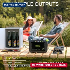 MARBERO Portable Power Station 88Wh Camping Lithium Battery Solar Generator Fast
