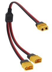 XT60 Y Splitter Cable, 1 Female to 2 Male Connector Adapter, 14AWG XT60 Exten…