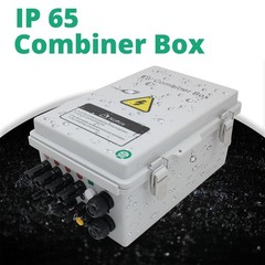 4 String PV Combiner Box 15A Gray 290x190x140mm with Lock Built-in Breaker and