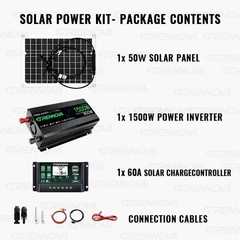 Grennova 1500W Complete Set Plug and Play Real 12V To 110V/220V Power Inverter-