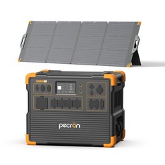 E3600LFP 3072Wh Pecron Portable Power Station Solar & 200W/36V Solar Panels Kit