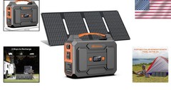 Portable Lithium-Ion Battery Pack with Solar Panel`/