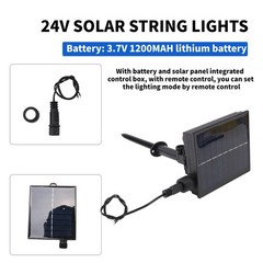 Solar Battery Box Kit Pack Powered Lithium Panel Light with Remote Control4895