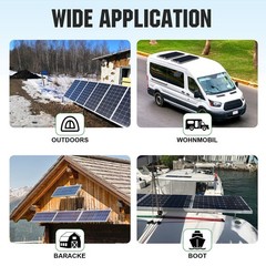 PFCTART 200W Watt Mono Solar Panel 12V Battery Charger Home Boat RV Off Grid US