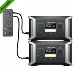 Dabbsson 2048Wh 3600W Portable Power Station LFP Generator for Home Refurbished