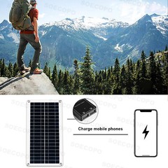 1000W Inverter Solar Panel Kit Solar Power Generator 100A Home 110V Grid System