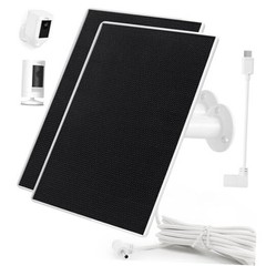 Ring Camera Solar Panel Charger, Compatible with Ri ng Stick Up Cam, Ri 2Pack