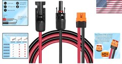 High-Performance 5FT XT60i Solar Panel Adapter – 10AWG for Efficient Transfer