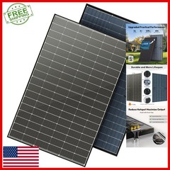 JJN Bifacial 425W Solar Panel, N-Type High Efficiency for Off-Grid Use