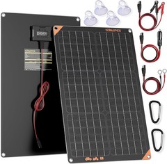 High-Efficiency 30W Solar Panel & Smart Charger for 12V Batteries – Eco-Friendly