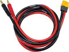 XT60H Connector Plug to 4mm Banana Plugs Battery Charge Lead 3FT 12AWG