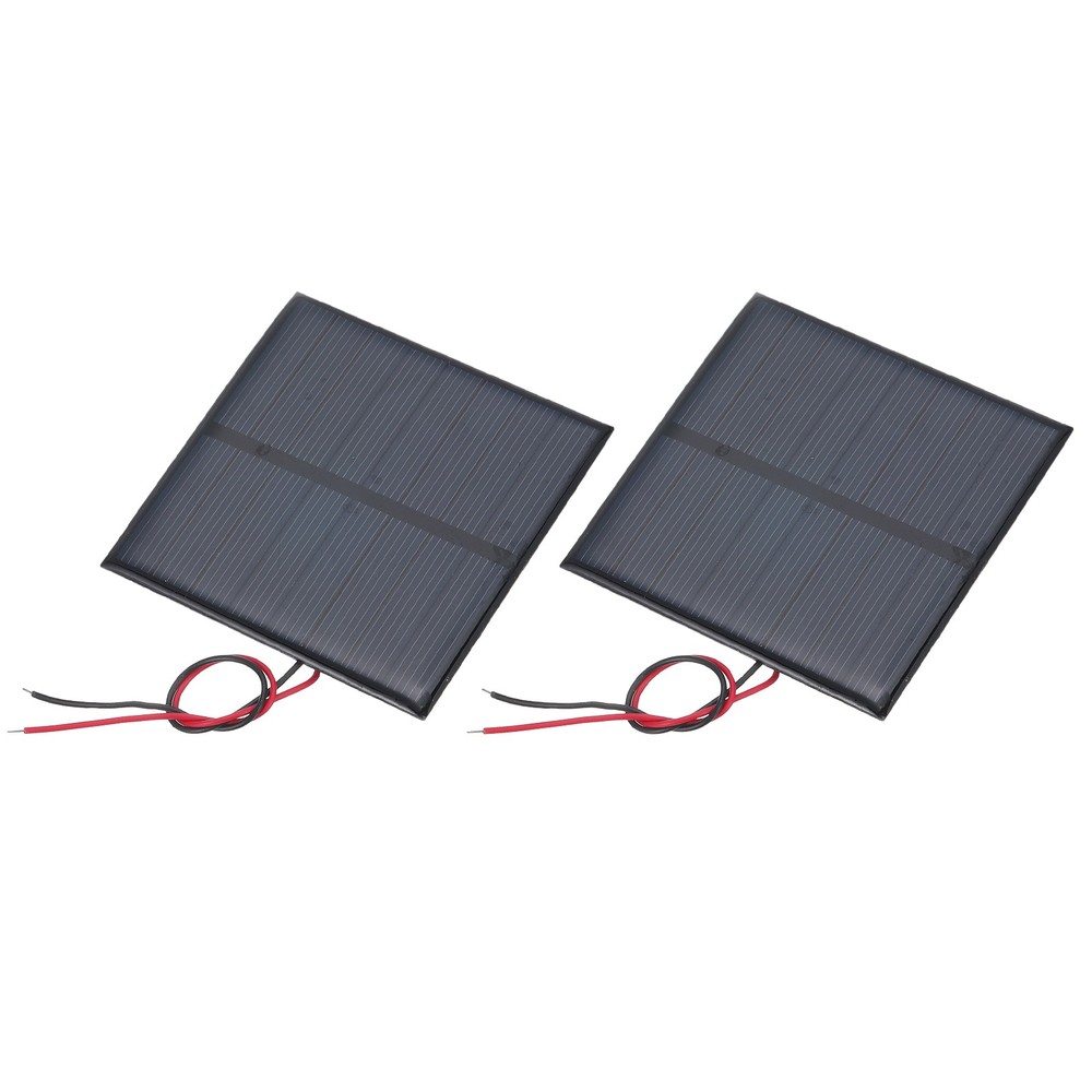 2 Pieces Mini 4V 0.6W 150mA Solar Panels for 70x70mm Cable