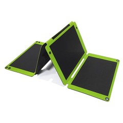 30W Green Portable Solar Panel – Foldable Solar Charger with USB & -Outputs, …