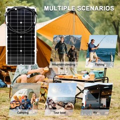 100A Controller 3000W 3 x 40W Solar Panel Set for RV/Outdoor Power