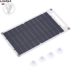 Lixada Solar Panel 7.8 W Ultra Thin Monocrystalline Silicon Solar Panel Charger