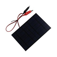 2.5W 5V Solar Panel With Alligator Clips for Cooling Fan Solar Toy Electronic