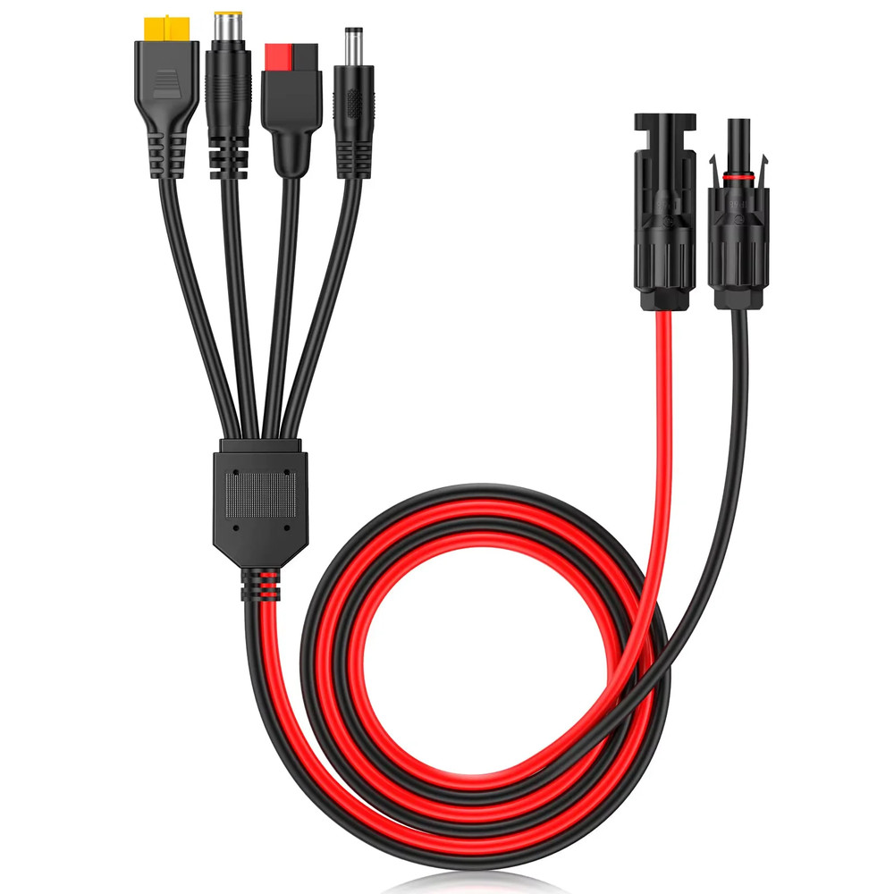 39/70 Inch 4In1 Solar Panel Connector Extension Cable Splitter Compatible with A