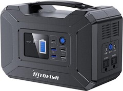 Portable Power Station, 300Wh Outdoor Backup Lithium Battery Solar Powered