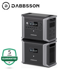 3000Wh Power Station Solar Generator LiFePO4 Battery MPPT Dabbsson DBS1300＆1700B
