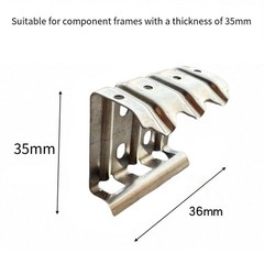 304 Stainless Steel Water Guide Clips for Solar Panels 50pcs Easy to Attach