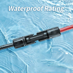 10AWG Solar Extension Cable 20 Feet with Male and Female Connectors, UV