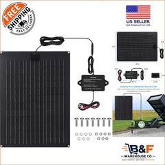High-Efficiency Waterproof Solar Battery Charger—20W for RVs & Dump Trailers
