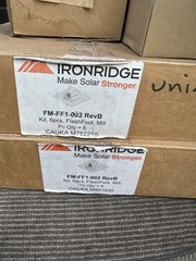 IronRidge FM-FF1-002 Flashing, Rev B, Shingle Footing Kit, Box of 6