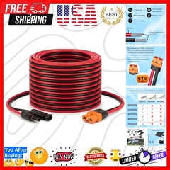 Solar to XT60i Cable 10AWG 25FT Solar Panel to XT60i Adapter Connector XT60i-…
