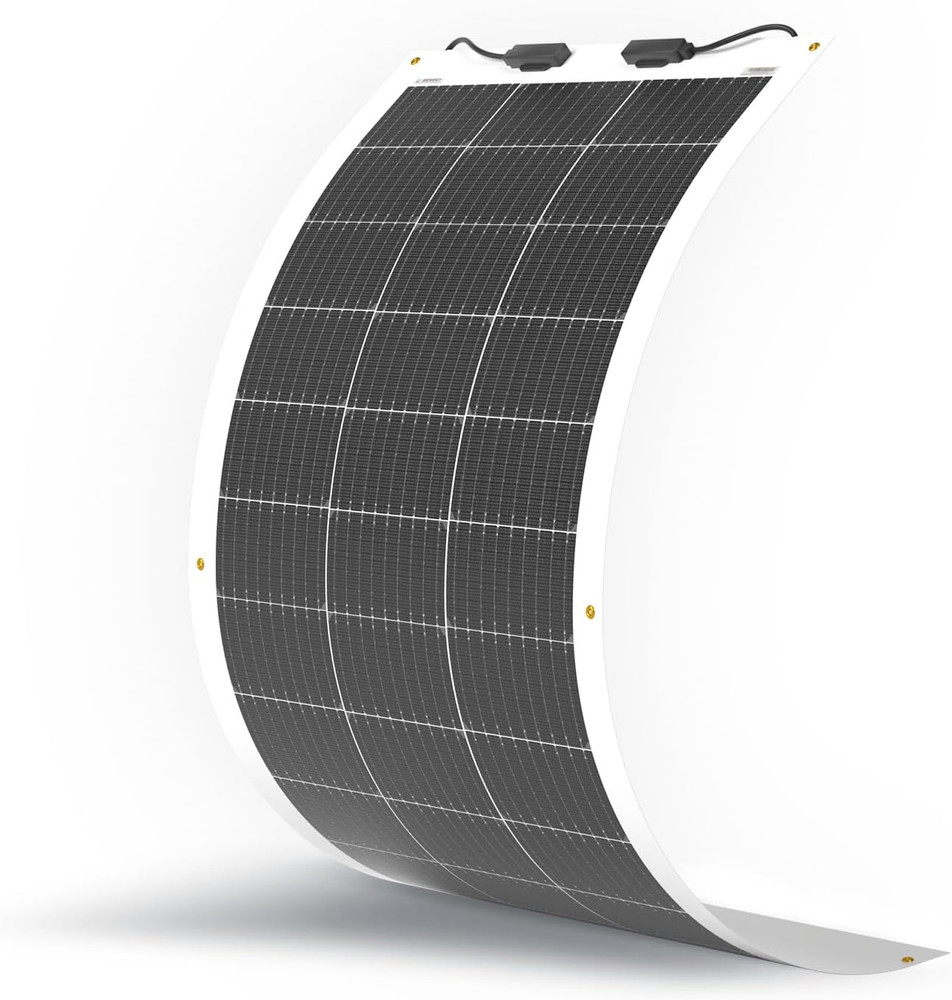 Flexible Solar Panel 100 Watt 12 Volt Monocrystalline Semi-Flexible Bendable Mon