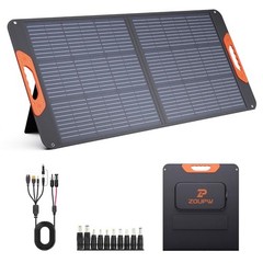 100W Portable Solar Panel with 5-in-1 Cable,23.5% Efficiency Mono 100W-1PCS