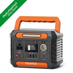 Flashfish P66 Portable Power Station 300W 230Wh Li-ion Generator Refurbished