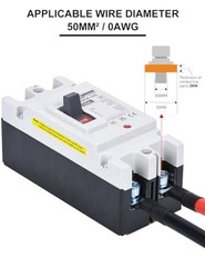 125 Amp DC Circuit Breaker, Battery Disconnect Switch for Power Station 125a