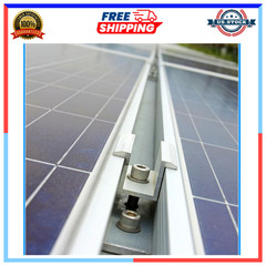 100x Solar Panel Mid Clamps 27mm Aluminum Brackets for Solar Mounting System