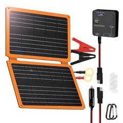 Trickle Charger 12V Solar Panel Waterproof 20W Car Marine RV Battery