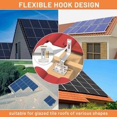 CP SETUNO Solar Panel Mounting Set Photovoltaic Mounting Rail for 1/2/4 Solar