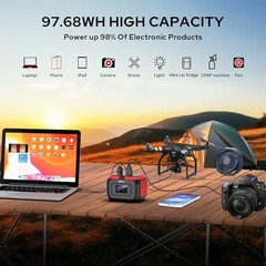 ENOFLO 97.68Wh Portable Power Station 120W Solar Generator