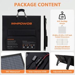 110 220 400W Solar Panel Kit Foldable for Portable Power Stations Refurbished