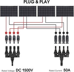 Efficient Parallel Connection Cables for Solar Panels – Rated Reliability