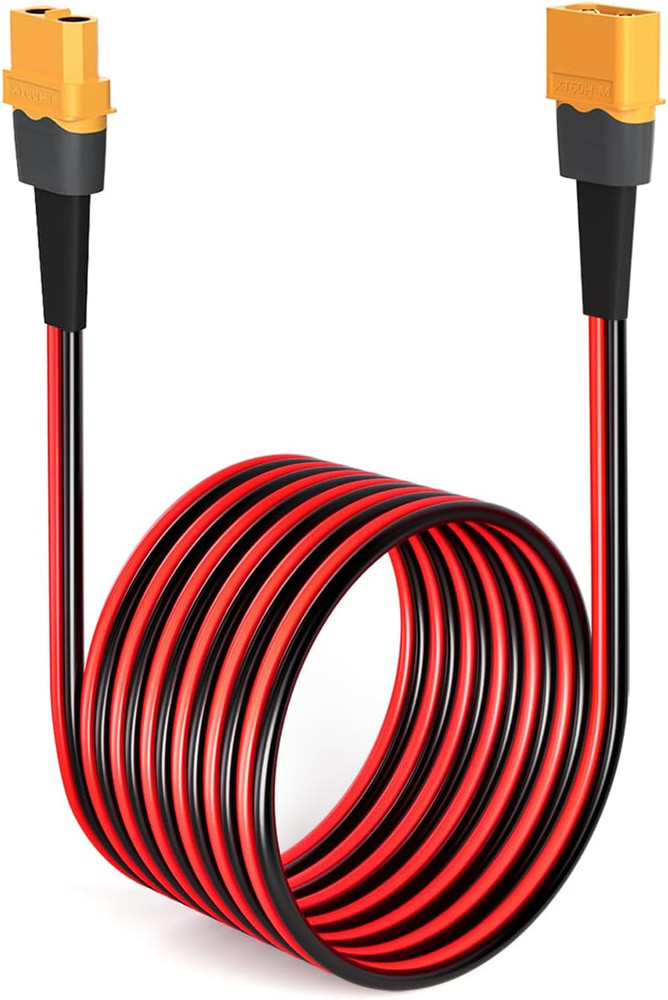 10AWG 75FT XT60 Extension Cable 2 6 10 20 35 50 75 100FT XT60 Female to Male Con